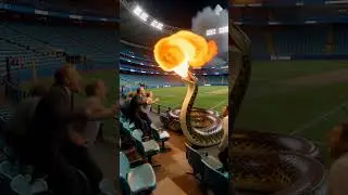 fire-breathing snake #fire #snake #cricket #running #ytshorts