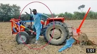Stupid Tractor Driver | Massey ferguson Tractor with rotavator | crazy tractor driver