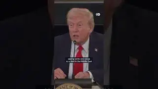The moment Donald Trump first heard of an emerging Israel-Hamas deal | DW News