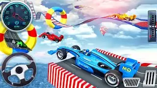 Formula Car Stunt Racing Simulator 2021 - Impossible Car Mega Ramp 3D - Android GamePlay