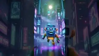 SUPER GLOW Mode! 🌈⚡ #Pixelboom #gaming #animation   #Shorts #Kids #Robot  #Animation #funnyshorts