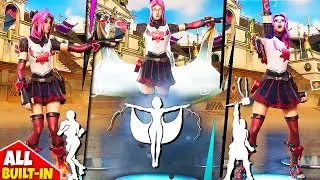 Fortnite Lovely Skin - All Built-In Dances and Emotes!..