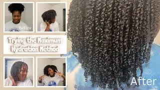 Trying the Maximum Hydration Method before protective styling | ABSOLUTE GAME CHANGER!!