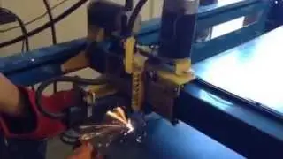 House Baratheon Sigil cut out on a plasma table