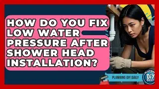 How Do You Fix Low Water Pressure After Shower Head Installation? - Plumbing DIY Daily