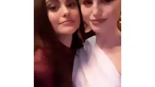Madelaine Petsch via her instagram story with Cami Mendes
