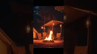 Warm Forest Campfire 🔥 Calm Piano Music for Deep Relaxation