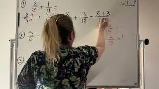 الكسور/جمع وطرح الكسور للمقامات المتشابهة والمختلفة 