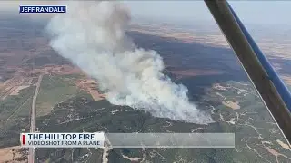 Large grass fire in south Taylor County