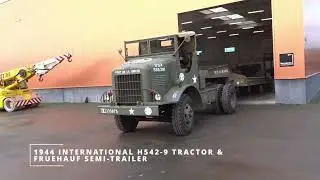 1944 International H542-9 Tractor & Fruehauf CPT 22 Trailer &ndash; WWII Heavy Hauler Combo