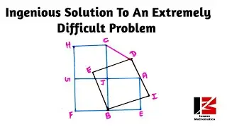 Geometry Q-13 | An Ingenious Solution To Geometry Problem| Mathematics For PRMO | Maths for NSEJS