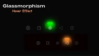 Navbar In React JS With Glassmorphism Effect || Animated Navbar React JS || Icon Hover Effects| R9