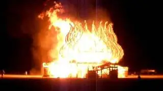 The Temple Burn at Burning Man 2009 - unedited