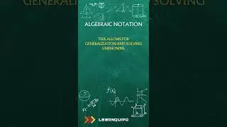 Algebraic Notations #mathematics #science #algebra #shorts