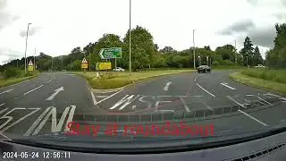 Worksop- wsett (exit before B6041) spiral roundabout
