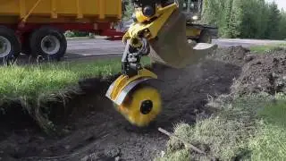 engcon SWD sweeper for excavators
