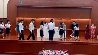 MUMT ซ้อมย่อยครั้งที่ 1 พิธีพระราชทานปริญญาบัตร ประจำปีการศึกษา 2562 (25 กันยายน 2563) *มุมด้านหลัง*