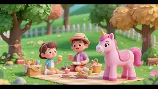 🩷🐴 Picnic de poni rosa | Canciones infantiles y rimas