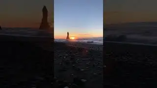 The Incredible Black Sand Beach in Vik, Iceland