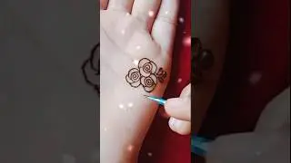 Latest mini rose mehndi design#trending #mehndi #shortvideo #latestmehndi #rose