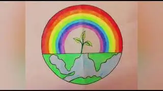 Environment Concept Art-How To Draw Environment Day Drawing-Save Tree Drawing