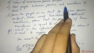 In the given electric circuit find(a)current (b)power output (c) relation between r and R so tha...