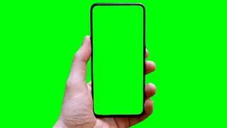 Green Screen Mobile With Hand Png