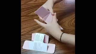 How to make a paper insert into the box easily.