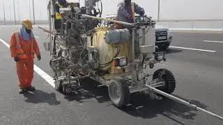 Highway/Road Mark Painting using MMA (Methyl Methacrylate) Cold Plastic&nbsp;Paint