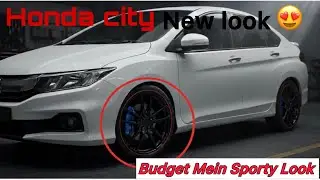 Honda City Modified at Home | Alloy & Brake Caliper DIY Paint Job | Budget Modification #hondacity
