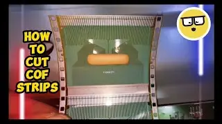 HOW TO CUT LCD COF STRIPS #lcd #led #tv #display #tvpanel #tvdisplay