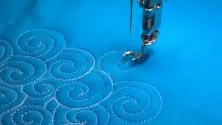Free-Motion Quilting Ideas: Closed Swirls