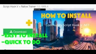 How to EASILY Install Script Hook V and Script Hook V Dot Net In a Minute!