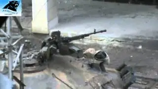 Syria   FSA insurgent firing AK 47 vs Tank) (Sniper vs Sniper) !!! 2013 720p
