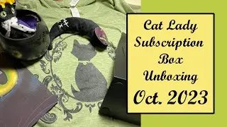 Black Cats Box! | Cat Lady Subscription Box Unboxing October 2023