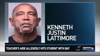Brenham Junior High teacher's aide strikes student with bat