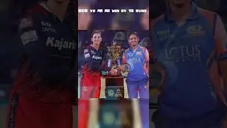 RCB vs MI MI win by 15 runs #shortvideo #sportsnews #wpl2026