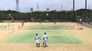 2013/8/3 大分インターハイ 男子個人 準々決勝 岩佐・北谷（市尼崎）vs 船水・田口（東北）
