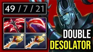 4000 CRIT DAMAGE..!! 2x Divine Rapier + Stygian Desolator Phantom Assassin 49 Kills 7.24 | Dota 2