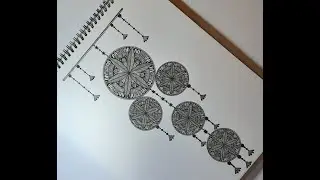 How to draw Dream Catcher | Easy to draw mandala art | Mandala for beginners