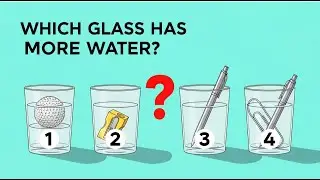 Which Glass Has More Water? 🤯 | Simple Question, Tricky Answer