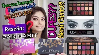 RESE&Ntilde;A PALETAS BAD HABIT:APHRODITE Y ATHENA(DUPE HUDA BEAUTY)|MI LADO BEAUTY