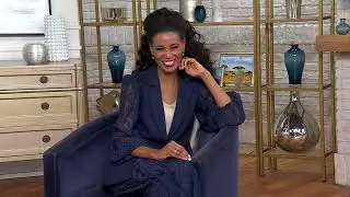 Pure Tanzanite by Jeff Moseley 3-Stone 3 cttw Ring with on QVC