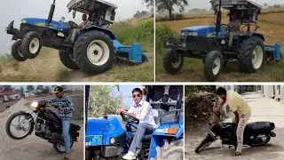 Bike और Tractor के साथ किए Stunt 🔥  Nikhil ror