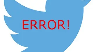 Social Media Update - Twitter Error