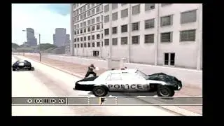 Driv3r / PS2 / ANTIFA PUNK! / Run over by cop car! / 1:24