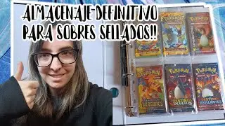 ¿CÓMO ALMACENAR SOBRES POKEMON SELLADOS ¡ARCHIVADOR DEFINITIVO!