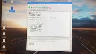 Python Programming - LED stops blinking when button is pressed
