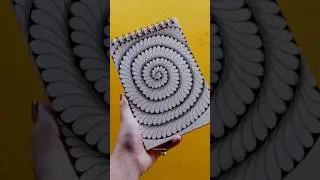 Easy Zentangle🖤 #zentangle #zenart #doodling #art #shorts