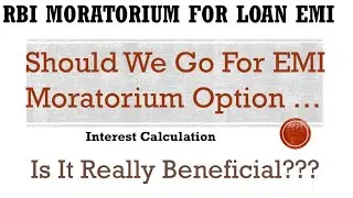 EMI Moratorium #Benefits #RBI Moratorium 2.0 #Advantage